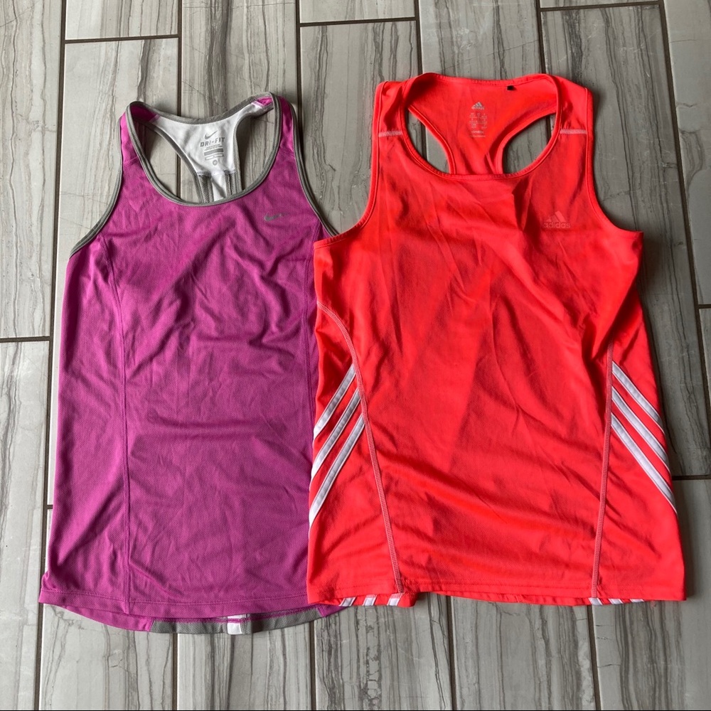Nike/Adidas tops. EUC like new